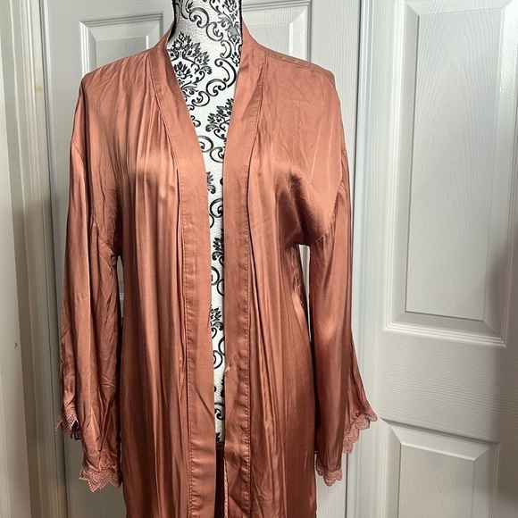 BHLDN Pink Blush Robe Open No Tie S - Picture 1 of 7
